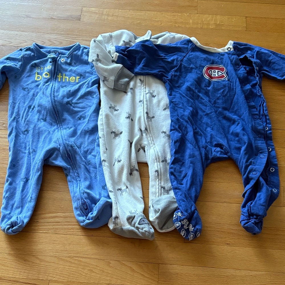 Blue and Gray Kids One Piece Set (PJ’s)